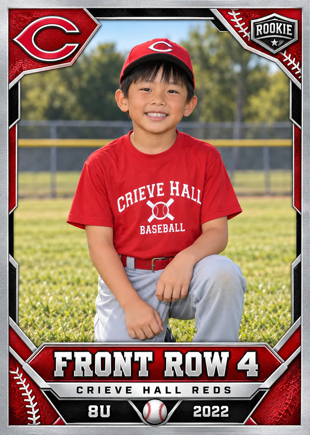Front Row 4 custom rookie card